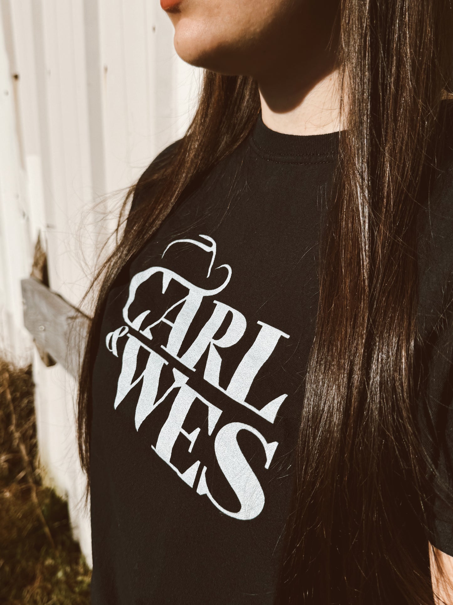 Carl & Wes Black Tee
